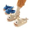 Cotton Slippers Shark Spring and Autumn Ladies Home Use Indoor Winter Non-slip Home Warmth Plush Winter Men