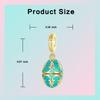 925 Silver The Easter Egg Pendant Can Be Opened Rabbit Charms Bead Fit Original Pan Bracelets Women DIY Fine Jewelry Party Gift