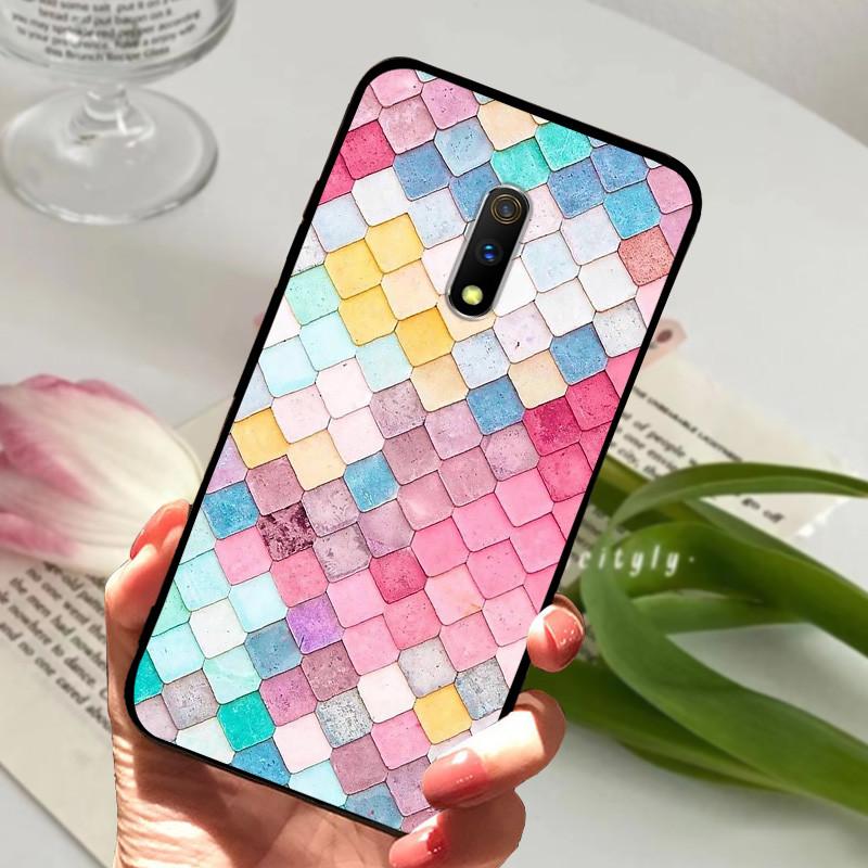 For Realme X Case X 2 XT Animal Cartoon Soft Silicone Funda for Realme XT X2 Pro X  2 Phone Cover RealmeX Realmex2 Black Coque