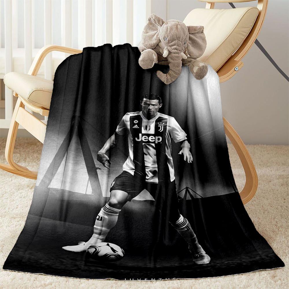 Juventus Star Action Blanket Comfortable Perfect for Couch Bed Bedding Four Seasons Multipurpose Modern Gift for Travel Home Birthdays