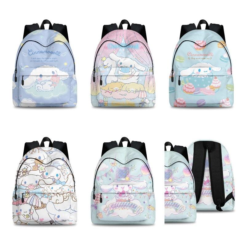 Elegante Set Zaino Cinnamoroll Per Viaggi di Lavoro Materiale in Poliestere Traspirante e Resistente