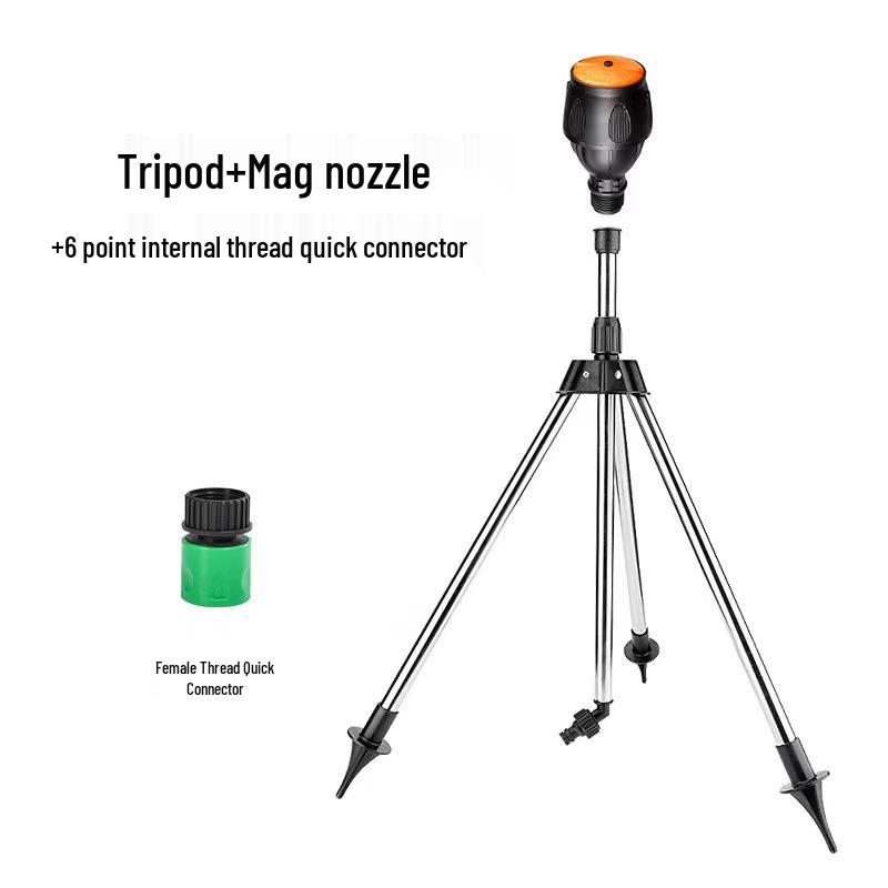 Automatic 360° Rotating Garden Sprinkler: Efficiently Irrigates Lawns and Gardens with a Durable Spray Nozzle.