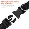 Solid Color Nylon Adjustable Dog Collar with Heavy Duty Clip Buckle Dog Pet Neck Collar Cover for Small Medium Large Dogs