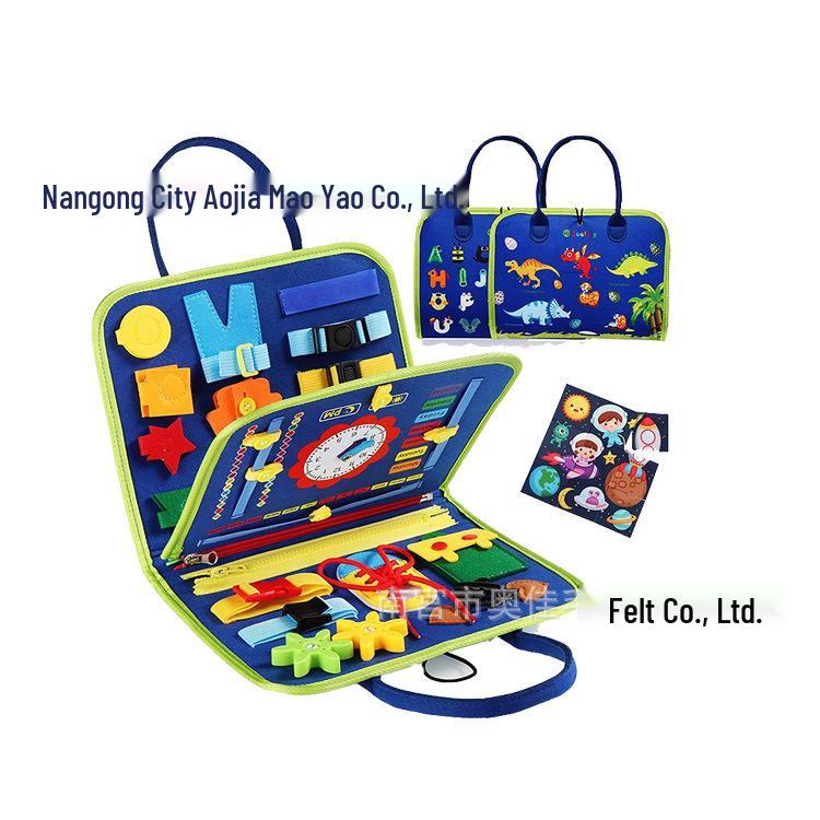 

Cross-Border Felt Learning Board: Early Education Puzzle & Busy Board Toy for Children, CE Certified 45*28cm