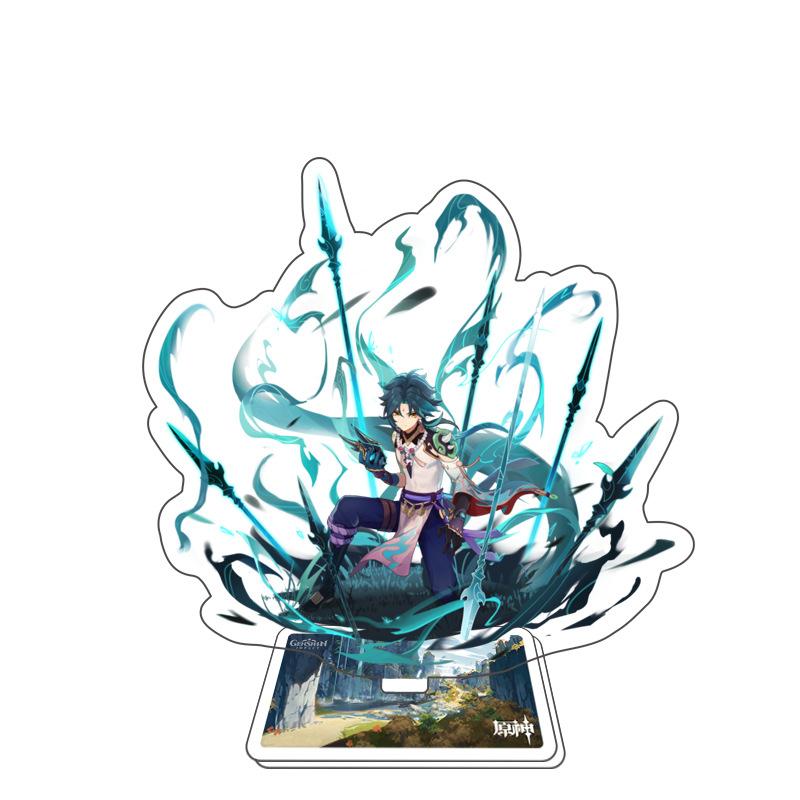 Game Anime Open World Impact Acrylic Figure Stand Painted Desk Decor Ornament 15CM Model Gift