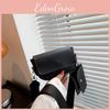 Chic Small Square Bag For Women Stylish Casual Pu Shoulder Handbag In Black White Pink Purple