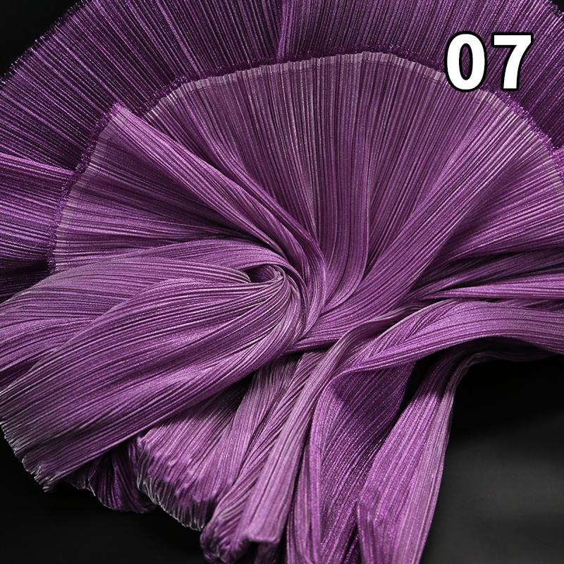 1M Metallic Organ Pleated Fabric Pearlescent Yarn Texture Pleated Designer Fabric For Wedding Stage Dress Textured Background