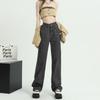 Trendy high-waisted wide-leg jeans women's loose spring and summer new design sense niche drape and thin floor pants