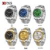 Oufannishi Men's Multifunction Chronograph Quartz Watch with Calendar and Stainless Steel Band, Waterproof Design