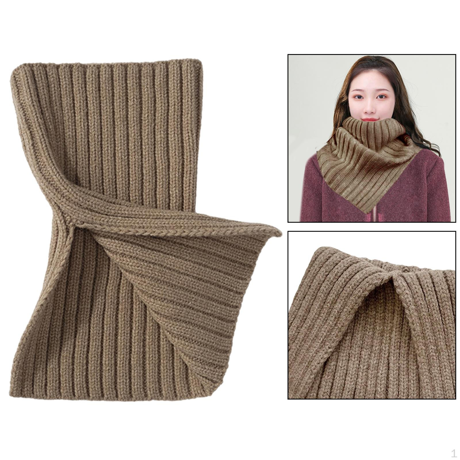 Cozy Knit Neck Warmer Scarf - Stay Warm in ! кофейный