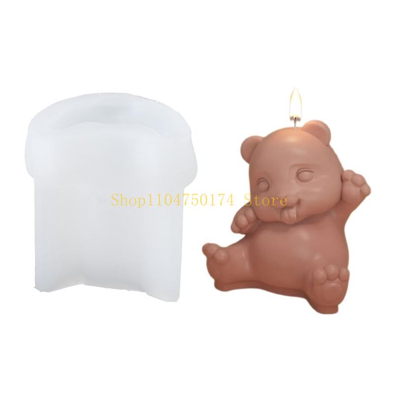 Bamboo Castings Molds 3D Panda Resins Silicone Mould Making top sale