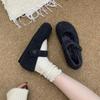 Fashion Retro Woman Shoes 2026 Winter New Women's Round Head Flat Shoe Comfort Anti Slip Women Mary Jane Shoes Zapatos De Mujer
