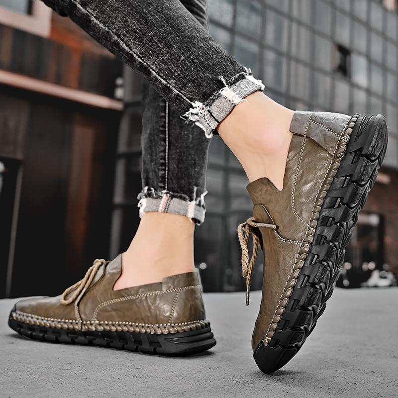 Pantofi de primăvară pentru bărbați din piele Pantofi sport noi, versiunea coreeană, pantofi casual pentru bărbați, pantofi la modă pentru bărbați, pantofi de bord pentru bărbați