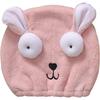 Cute Cartoon Parent-child Rabbit Quickly Dry Hair Wrapped Towels Dry Hair Hat  Portable Coral Fleece Shower Cap Bath Accessories