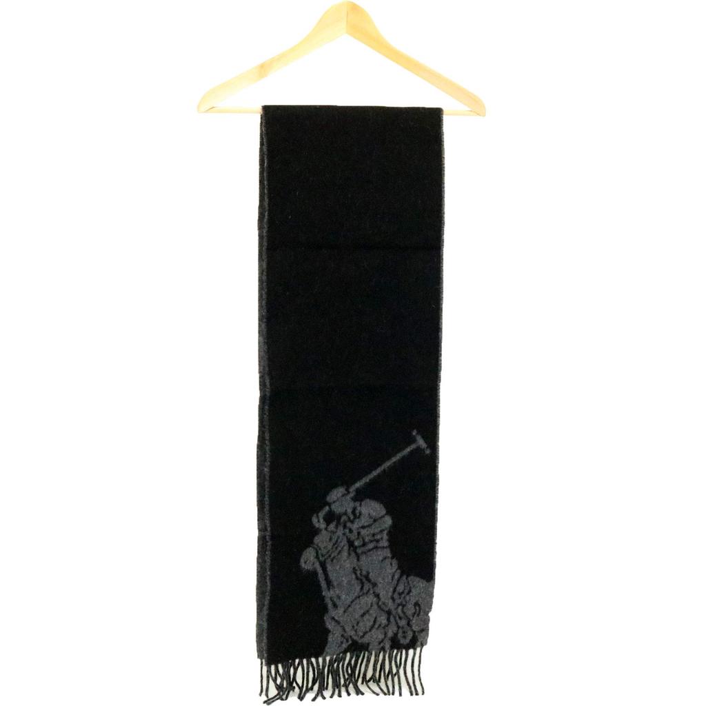 Polo Ralph Lauren Wool Muffler PC0454 Big Pony Polo 2 Color (Black) [Item]