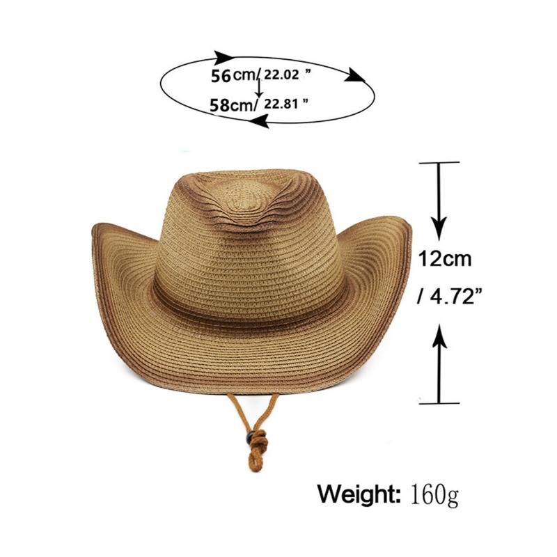 Trendy Unisex Fashion Summer Casual Fashion Beach for Sun Straw Panama Jazz Hat