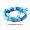 Natural Weathered Agate Frosted Beads for DIY Jewelry Accessories