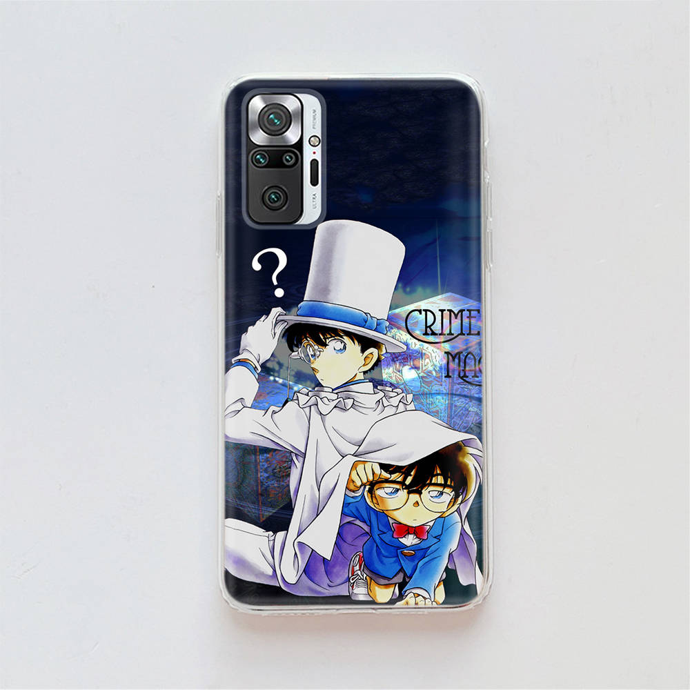 

Прозрачный чехол для Samsung A04 A14 A23 A34 A54 M23 M33 M52 M53 Realme Narzo 50 50I 50a Prime C35 C55 C30S 10 9 Pro D-50 Детектив Конан Tecno Spark 8C арлекин