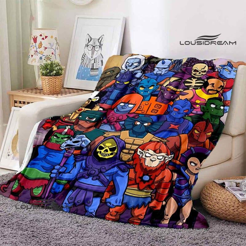 Cartoon Universe Master HE-MAN Printed Blanket Children Warm Beautiful Blanket Flannel Soft and Comfortable Birthday Gift