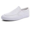 Spring Summer White Shoes Low-tops Men Loafers Flat Casual Brand Male Footwear Cool Young Man Street Style Slip-on