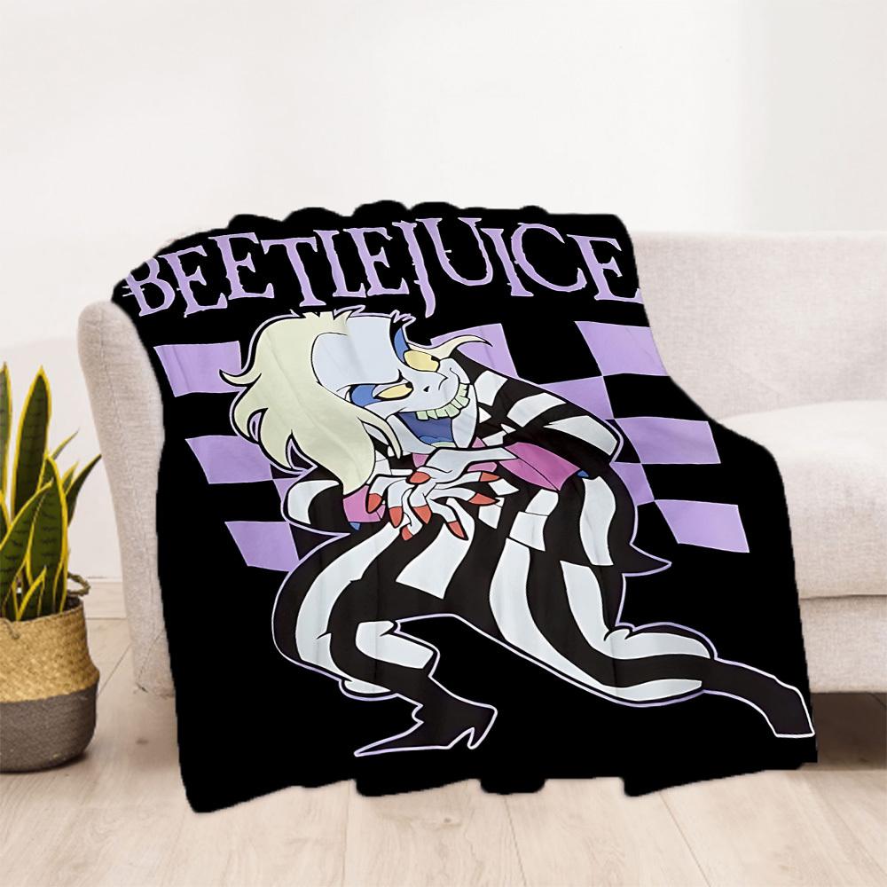1PC Beetlejuice Beetle Outdoor Blanket Lightweight Flannel, Soft & Warm, All Season Use for Sofa
