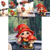 Car Decor Acrylic Cute Little Red Riding Hood Mushroom Girl Keychain Pendant For Vehicle Interior