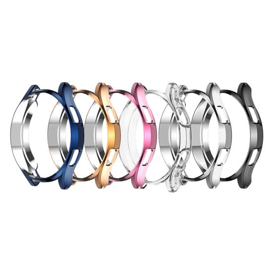 Protective Frame Thickened Design Sweat-proof TPU 40/42/44/46mm Waterproof Watch Protector Shell for Samsung Galaxy Watch 4/4 Classic
