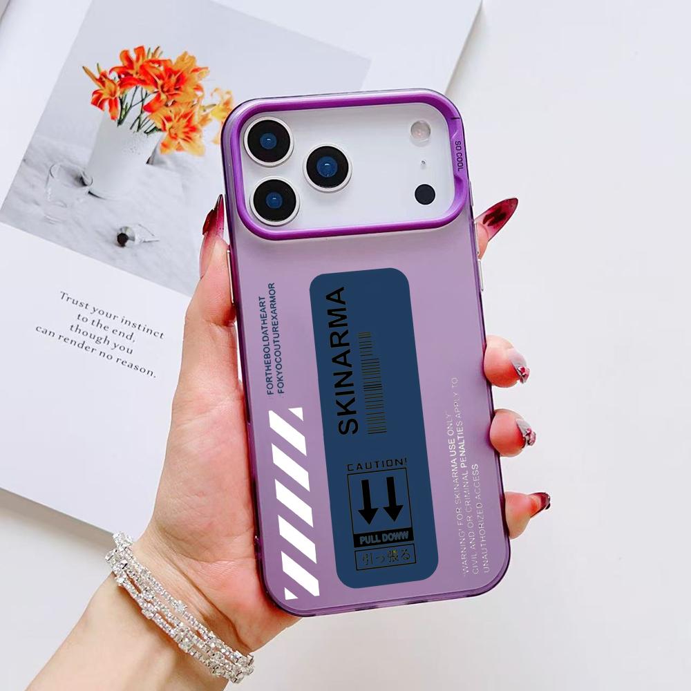 Fashion Street S-Skinarma Phone Case For iPhone 17 16 15 14 13 12 11 Pro Max Air Matte Laser Aurora Shockproof Funda