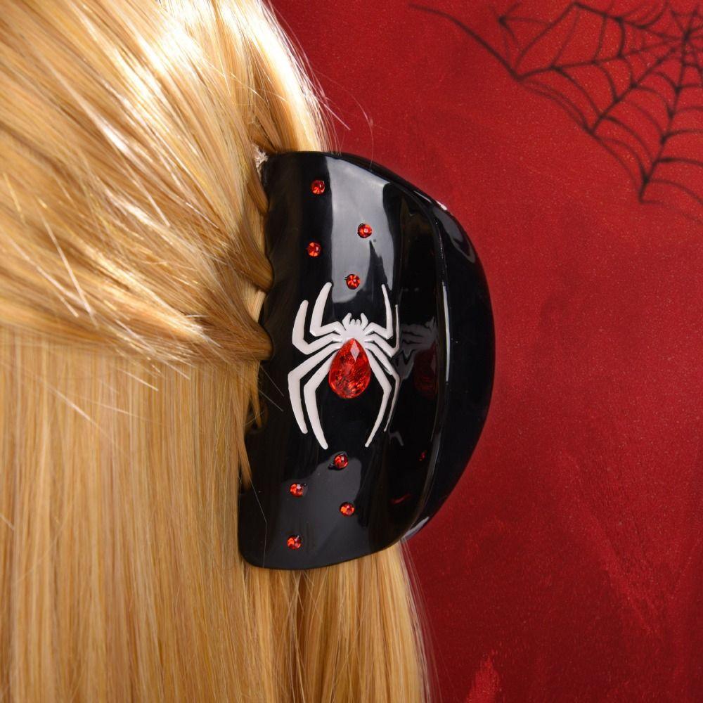 Spider Halloween Themed Gripper Cross Skeleton Shark Clip Fashion Halloween Hair Claw Girls