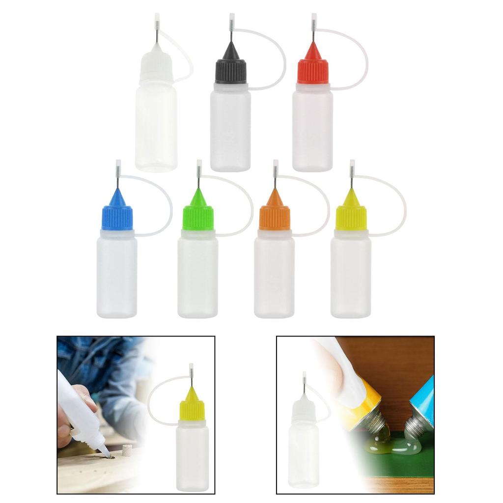 10Pcs Precision Tip Glue Bottles Glue Squeeze Bottle for Glue Applications