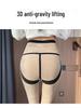 Women's High-Waist Zipper Tummy Control Pants with Shark Skin Texture - Autumn/Winter Velvet Bodycon Base Layer