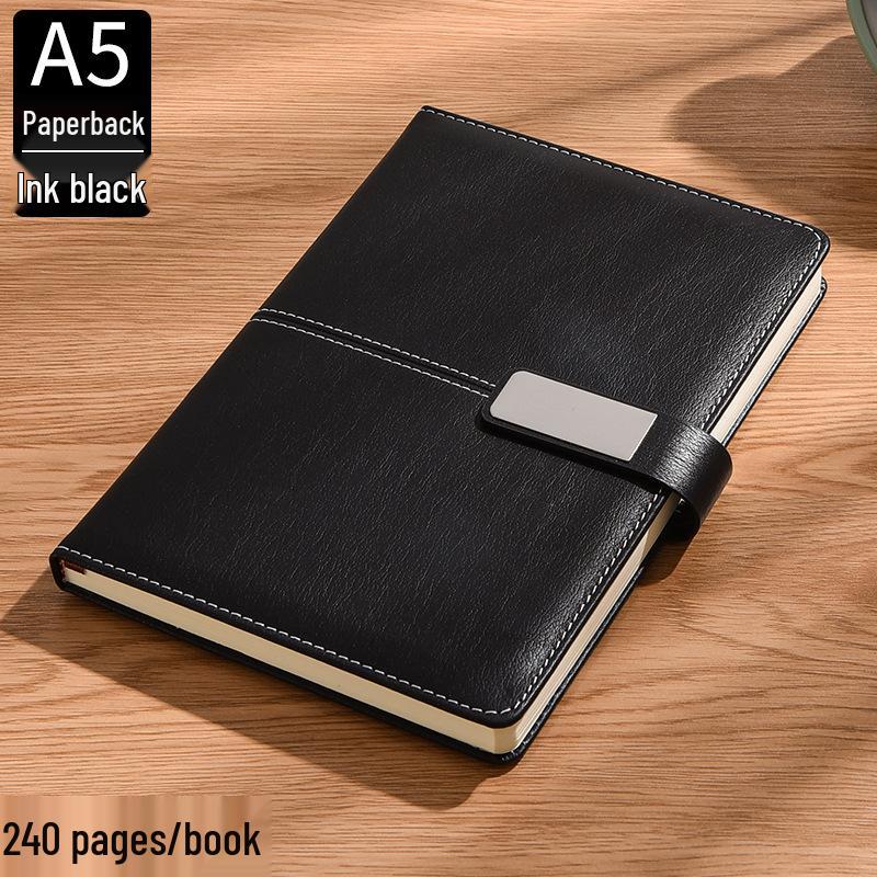 A5 Magnetic Buckle PU Leather Business Notebook & Notepad Gift Set