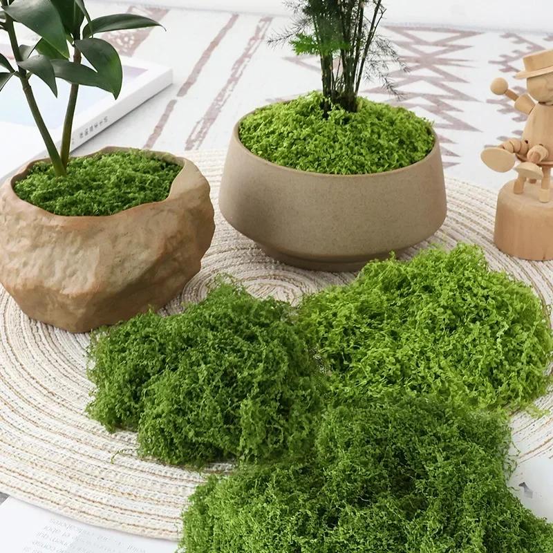 Artificial Green Plants Eternal Life Moss Lawn Mini Landscaping Home Garden Room Decoration Fake Grass DIY Crafts Gifts