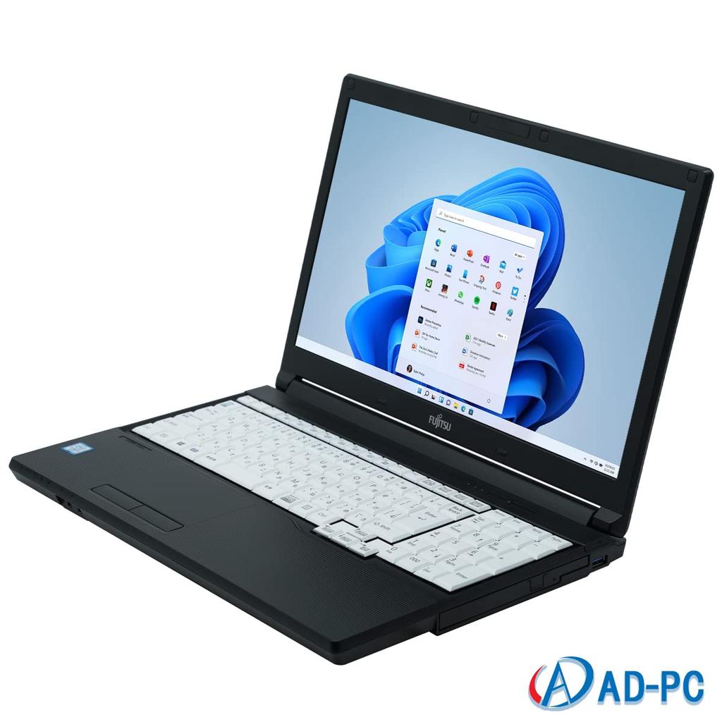 Generalüberholtes Fujitsu A576 Laptop mit Ziffernblock Windows 11 und MS Office Home Breakfast mit einem Core 4GB a 128GB USB Japanisch und 15,6-Zoll Tastenfeld,
