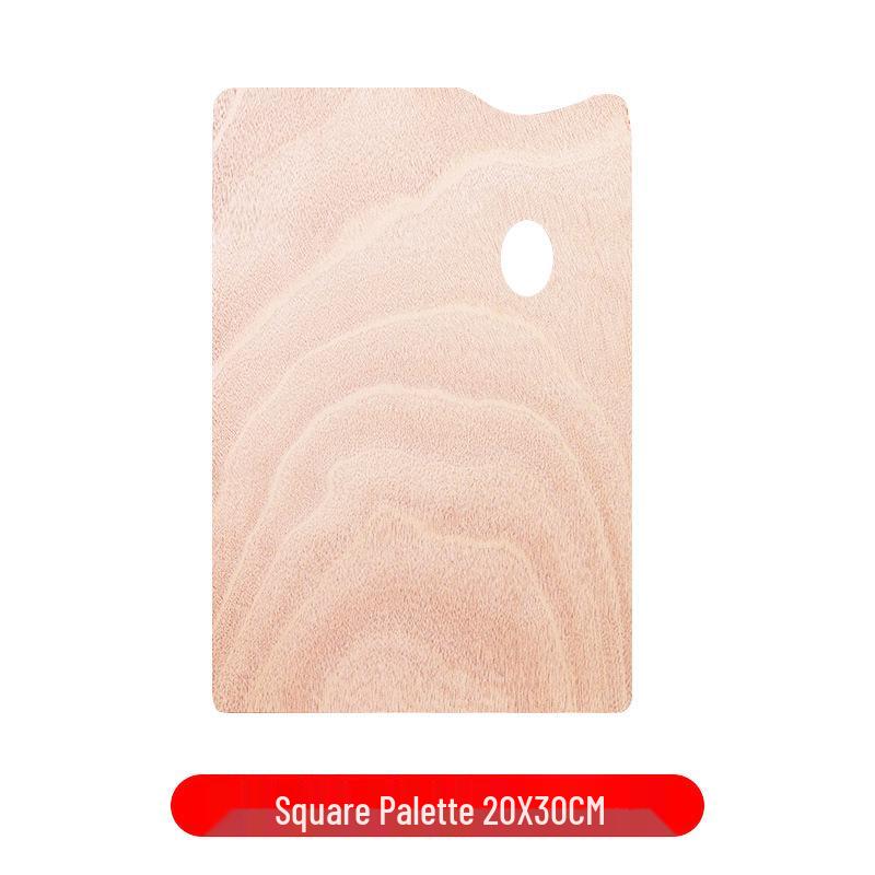 Wooden Oval Watercolor and Oil Painting Palette