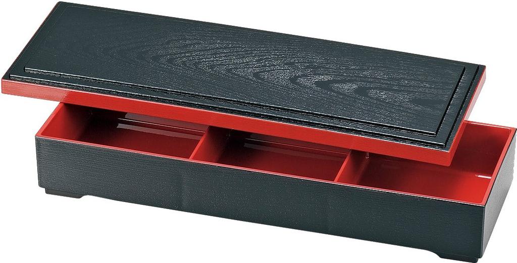 Masakazu Shokado Bento Long Rectangular Red Product 72583 Box, Shokado, 12.0cm, Interior, Size Approx. W38cm, D13.7cm, H6.5cm, Code