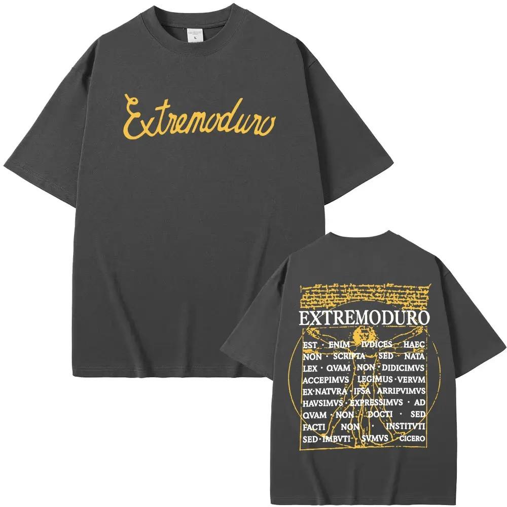 Rock Band Extremoduro 2026 Tour Concert Graphic TShirt Mens Trendy Street Pop Music 100 Cotton Casual Women And Men Tshirt
