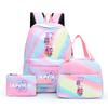 3Pcs/set Anime Cartoon A-Z Letter Printed Backpack with Shoulder Bag Pengcil Case for Teenager Girl Boy Back To School Bookbag