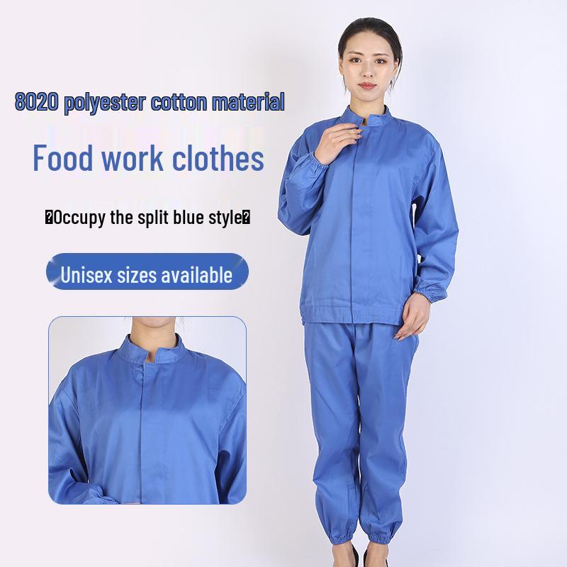 Unisex White Workwear Set for Catering, Food Industry, and Bio-Pharmaceuticals