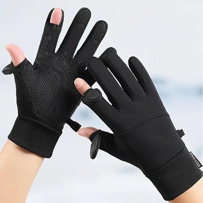 Autumn Winter Warm Windproof Waterproof Touch Screen Gloves for Men And Women Outdoor Fishing Running Cycling Skiing Cold Gloves