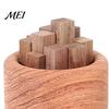 Natural Wood Aroma Diffuser Wooden Essential Oil Diffuser, Beech Aromatherapy Campfire Shaped Small Round for Home Offices Cars Yoga Rooms No Heat