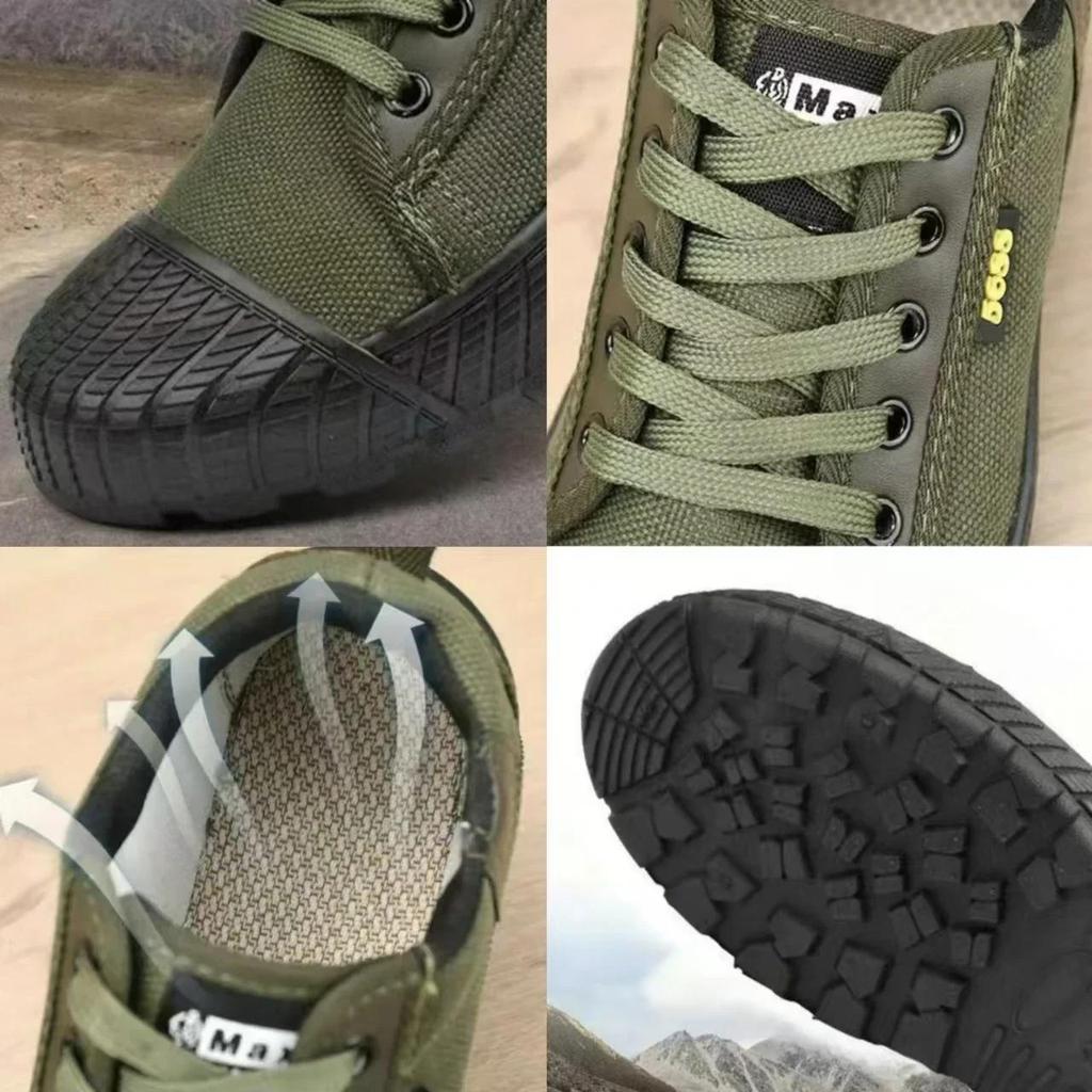 Men's Canvas Shoes Outdoor Work Shoes N Slip Breathable Casual Sneakers for Men Soft Sole Wear-resistant Walking Flats Zapatos