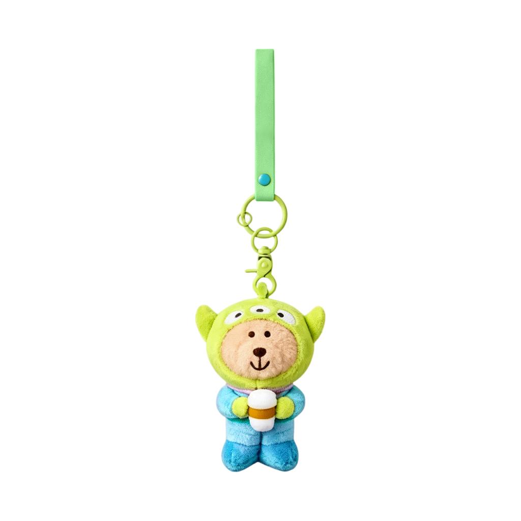 Plush Bear Keychain Soft Stuffed Toy with Clip and Strap Suitable for Bags Backpacks and Keys Durable Attachment Accessory