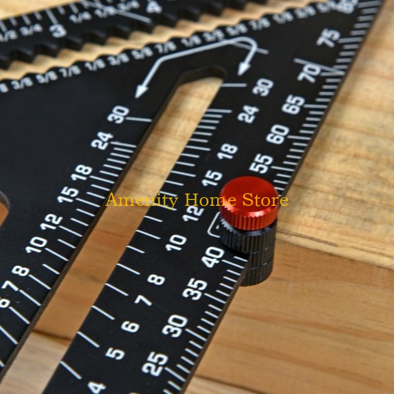F26C Framing Square Attachment Jigs Ruler Fixture Stair Gauge/Dog Holes Limit CN
