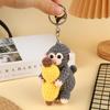 Cute Crochet Monkey Banana Keychain Handmade Knitted Animal Bag Charm Backpack Pendant Key Holder Lovely Gifts