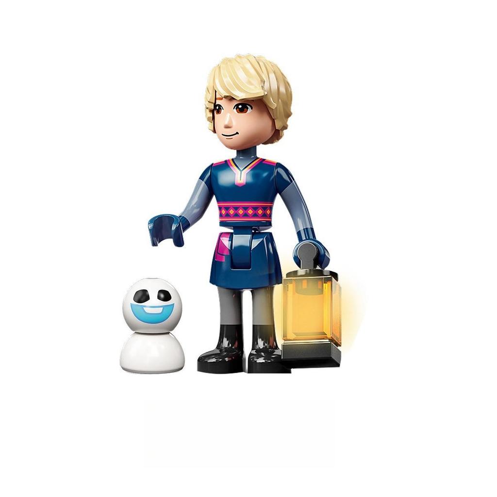 1/5pcs Ice Princess Cartoon Building Block Figure Assembling Toy