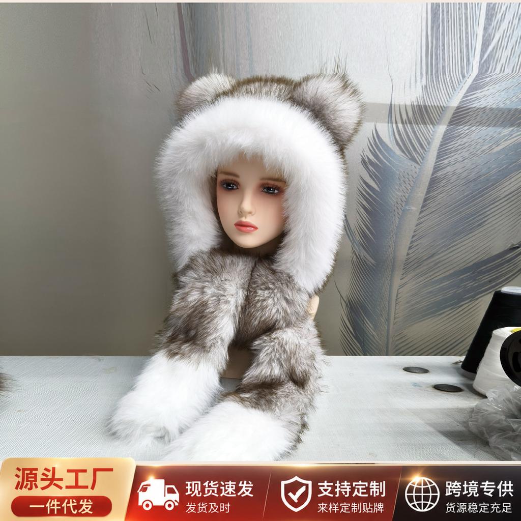 [Versatile recommendation] Lei Feng hat female slim ski hat parent-child Mao Mao hat autumn and winter ear protection warm snow hat