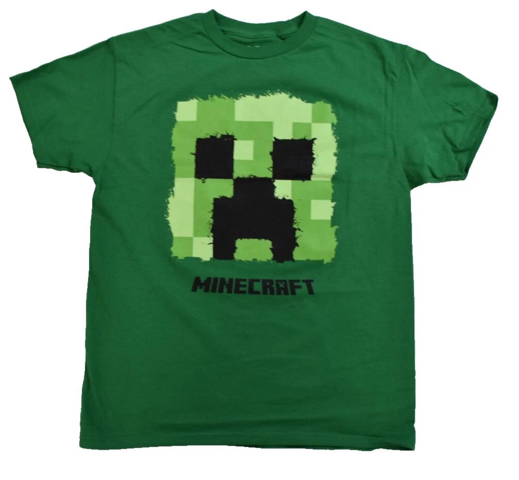 Mad Engine Minecraft Youth Boys Creeper Graphic Green Shirt NWT Large (10-12) 3XL