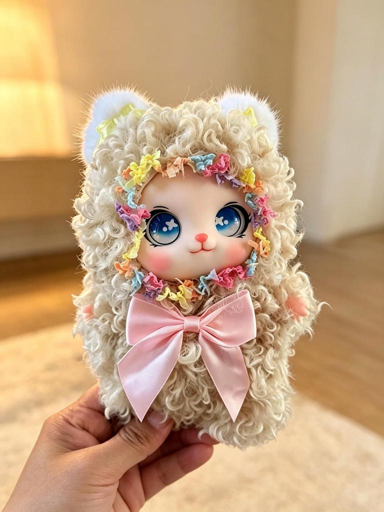 Soft Fluffy Bunny Plush Doll Cute Hanging Pendant For Decoration Gift