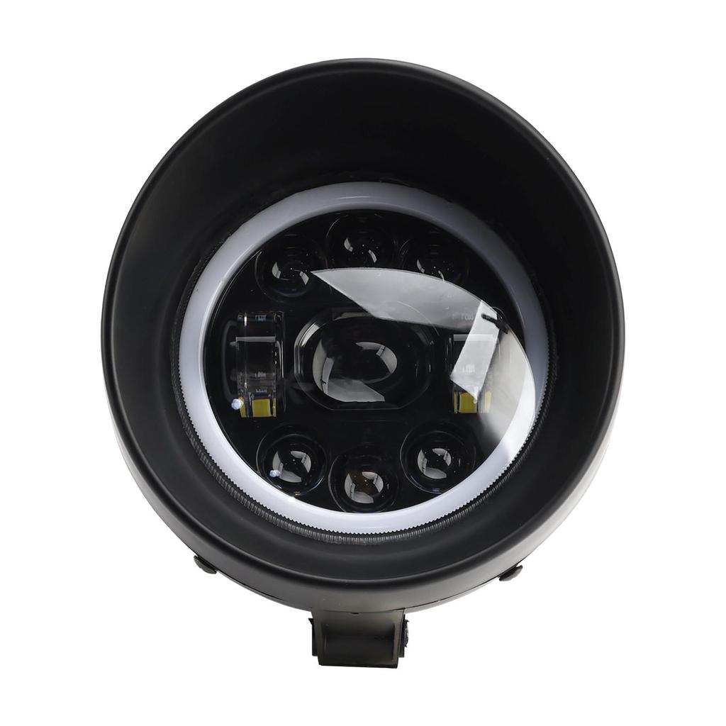 5.75" Headlight Lamp Spotlight Universal 9-Bulbs Fits For Motorcycle